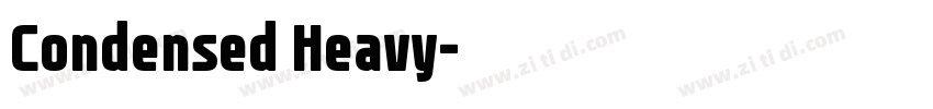 Condensed Heavy字体转换